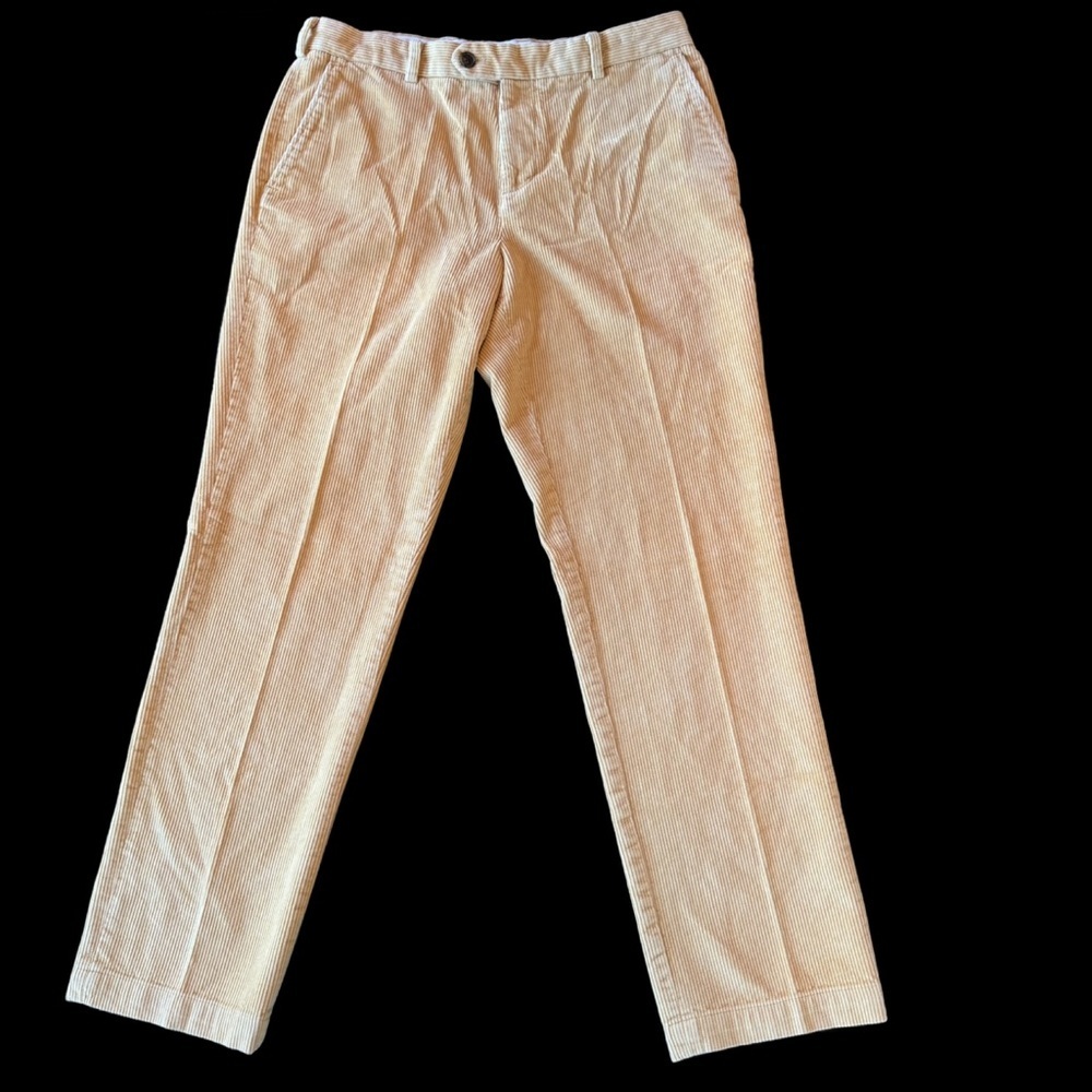 Men's Yellow Brooks Brothers Corduroy Pants